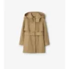 Gabardina de algodón con capucha