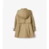 Gabardina de algodón con capucha