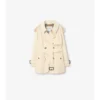Gabardina Fitzrovia corta de algodón ligero Trench Coat