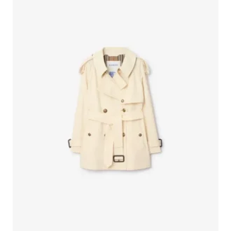 Gabardina Fitzrovia corta de algodón ligero Trench Coat