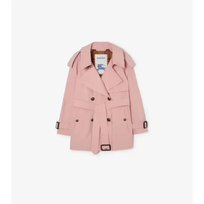 Gabardina Fitzrovia corta de algodón ligero Trench Coat