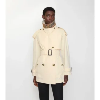 Gabardina Fitzrovia corta de algodón ligero Trench Coat
