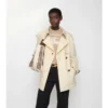 Gabardina Fitzrovia corta de algodón ligero Trench Coat