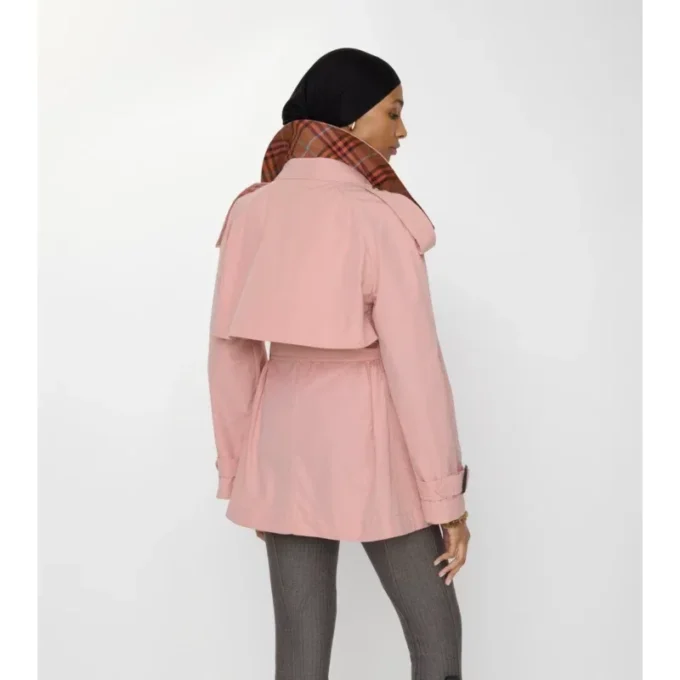 Gabardina Fitzrovia corta de algodón ligero Trench Coat
