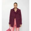 Gabardina Foxfield corta de ante con estampado de cachemira