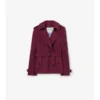 Gabardina Foxfield corta de encaje con estampado de cachemira