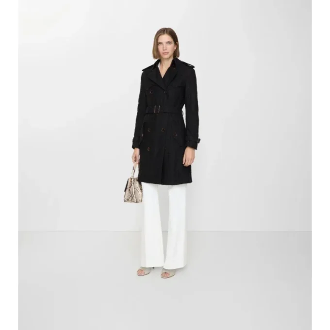 Gabardina Foxfield de largo medio con encaje de cachemira