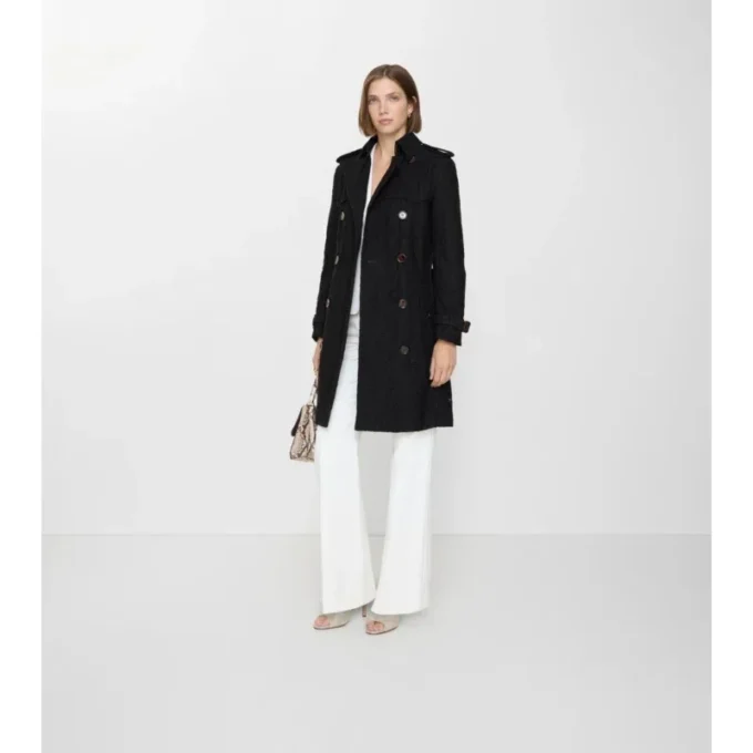 Gabardina Foxfield de largo medio con encaje de cachemira