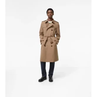 Gabardina Foxfield larga de algodón y seda