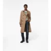Gabardina Foxfield larga de algodón y seda