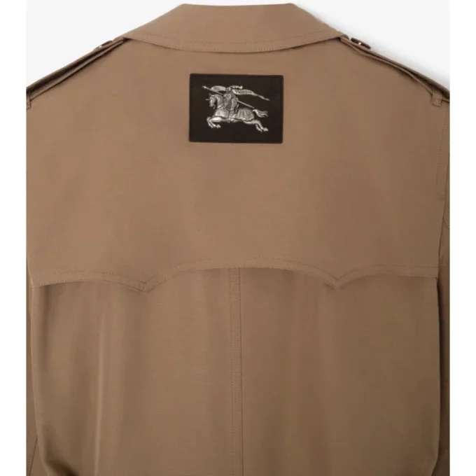 Gabardina Foxfield larga de algodón y seda