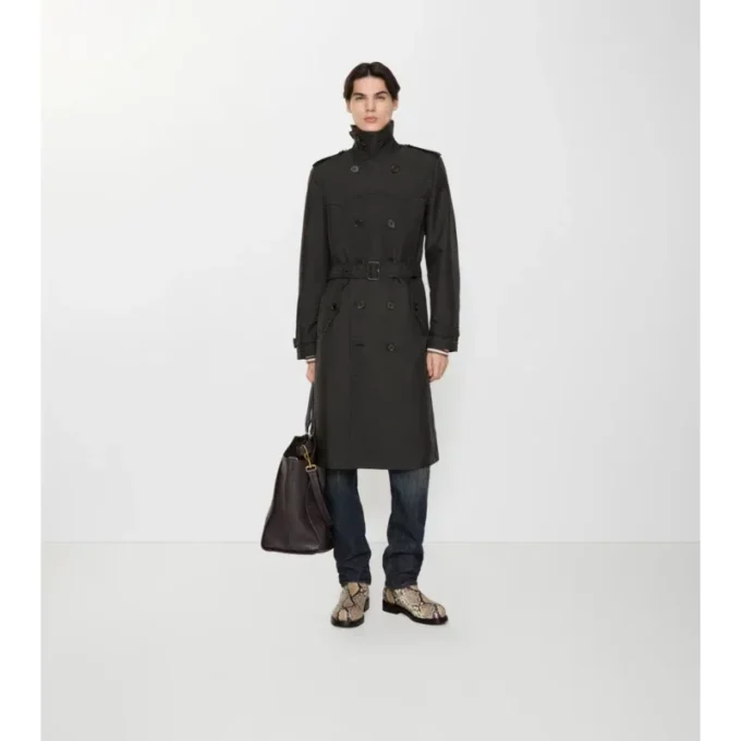 Gabardina Foxfield larga de mezcla de nailon con estampado geométrico