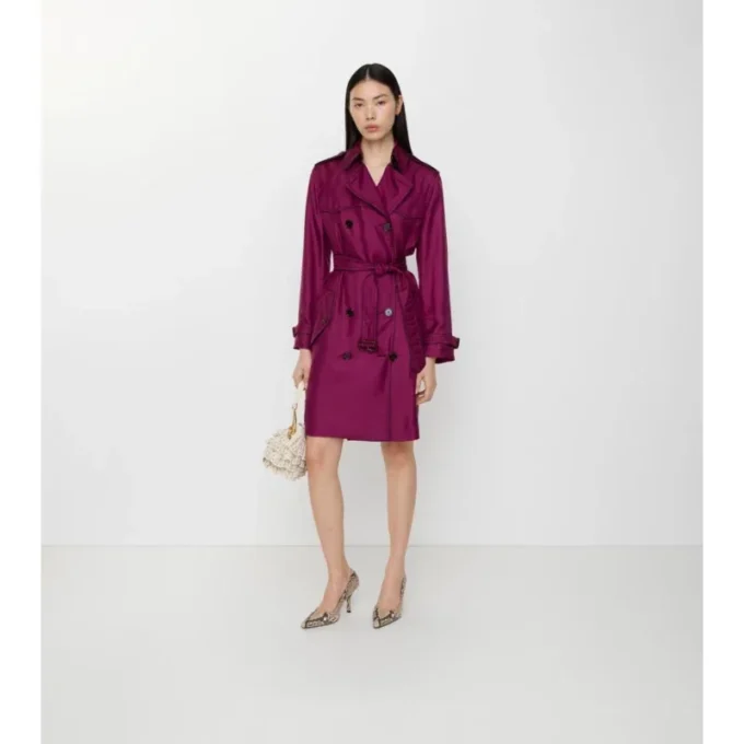 Gabardina Foxfield larga de seda