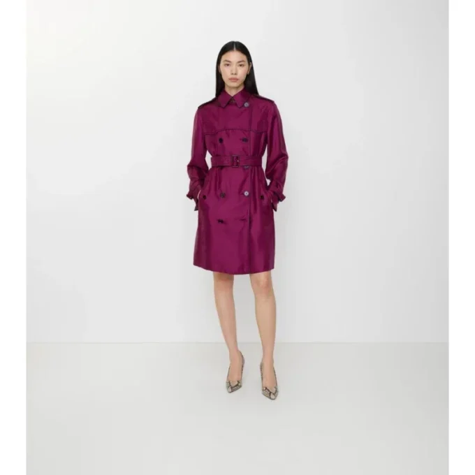 Gabardina Foxfield larga de seda