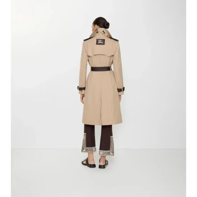 Gabardina Foxfield larga de seda y algodón