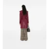 Gabardina Kensington de cuero de largo medio
