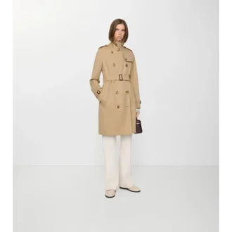 Gabardina Kensington Heritage Trench Coat de largo medio