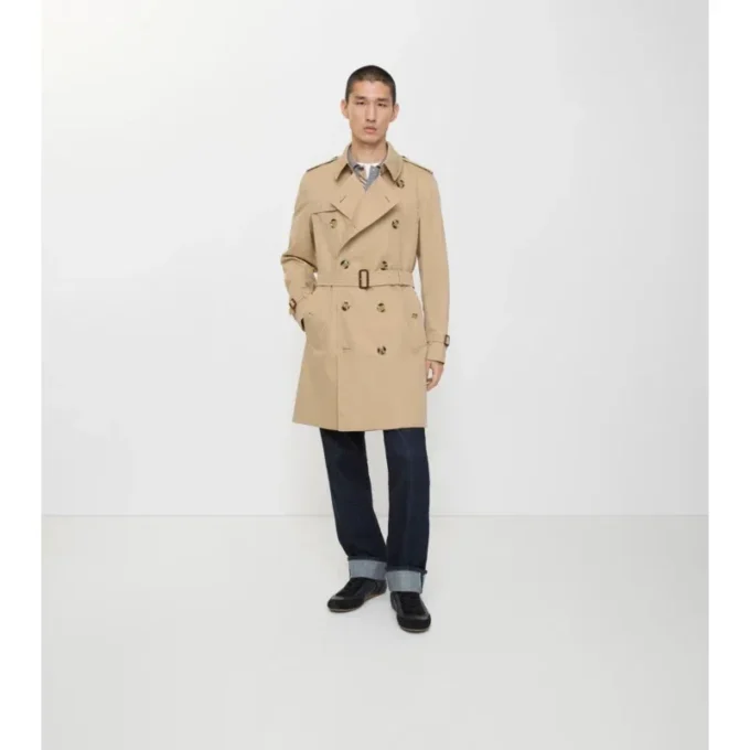 Gabardina Kensington Heritage Trench Coat de largo medio