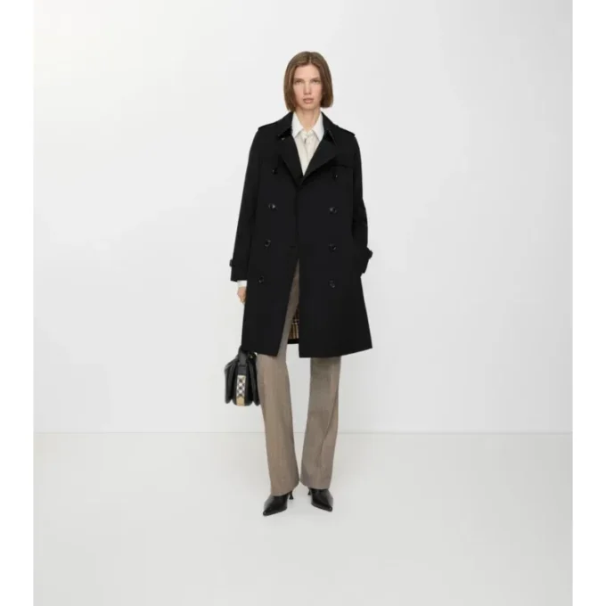 Gabardina Kensington Heritage Trench Coat de largo medio