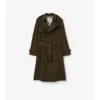Gabardina larga de algodón ligero Trench Coat