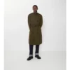 Gabardina larga de algodón ligero Trench Coat
