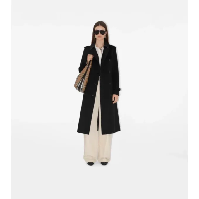 Gabardina larga de cachemira Kensington Trench Coat