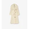 Gabardina larga de lona Trerose Trench Coat