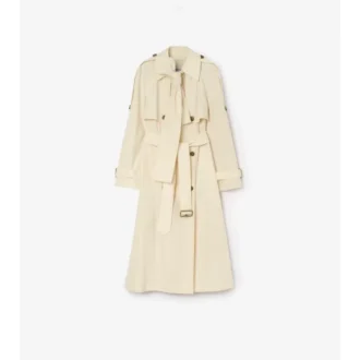 Gabardina larga de lona Trerose Trench Coat