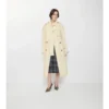 Gabardina larga de lona Trerose Trench Coat