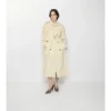 Gabardina larga de lona Trerose Trench Coat