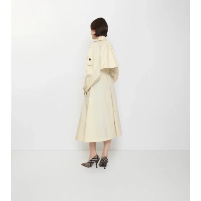 Gabardina larga de lona Trerose Trench Coat