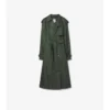 Gabardina larga de nailon con capucha