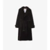 Gabardina larga de pana Trench Coat