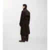 Gabardina larga de pana Trench Coat