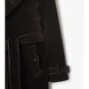 Gabardina larga de pana Trench Coat