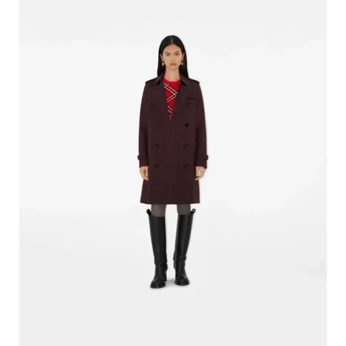 Gabardine Kensington de longitud media