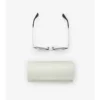 Gafas de sol cuadradas con diseño de cuadros metálicos