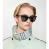 Gafas de sol cuadradas con estampado de cuadros