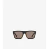 Gafas de sol cuadradas con estampado de cuadros en relieve