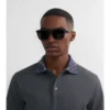 Gafas de sol cuadradas con estampado de cuadros en relieve