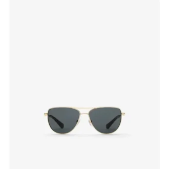 Gafas de sol cuadradas con logotipo metálico