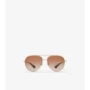 Gafas de sol de aviador con estampado metalizado