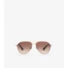 Gafas de sol de aviador con montura metálica 