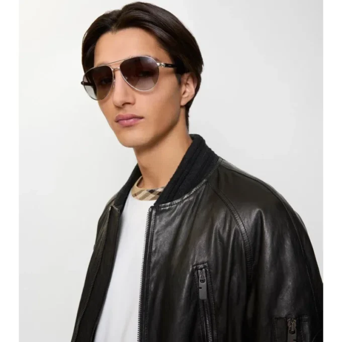 Gafas de sol de aviador con montura metálica 