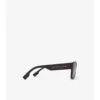 Gafas de sol de montura cuadrada con detalle del logotipo