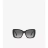Gafas de sol oversize con montura cuadrada a cuadros