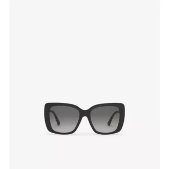 Gafas de sol oversize con montura cuadrada a cuadros
