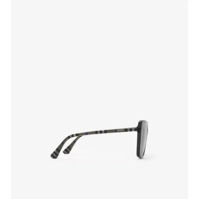 Gafas de sol polarizadas con montura cuadrada y estampado Tubular Check
