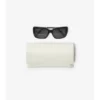 Gafas de sol polarizadas con montura cuadrada y estampado Tubular Check