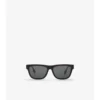 Gafas de sol rectangulares a cuadros